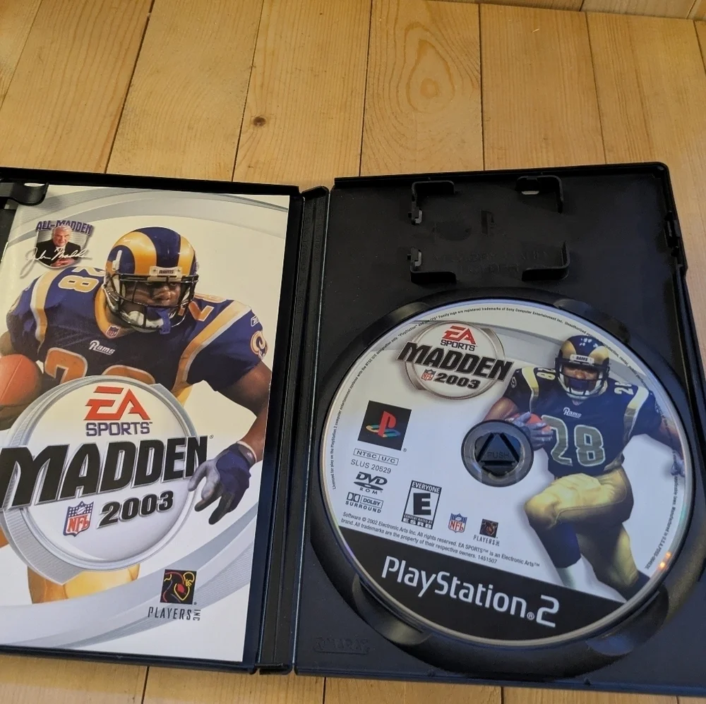 Madden NFL 2003 PlayStation 2 Game Used
